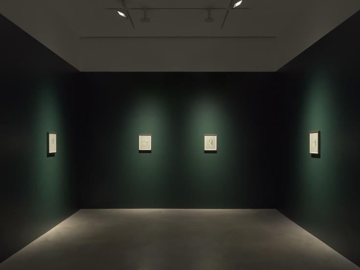 Installation view, Jesse Mockrin, Women grieving, James Cohan, 48 Walker Street, NY, September 8 - 16, 2023