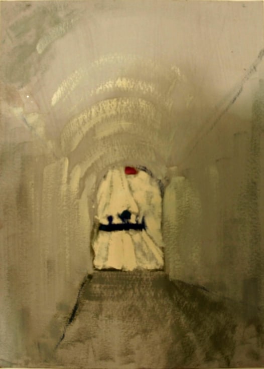 painting of a tunnel