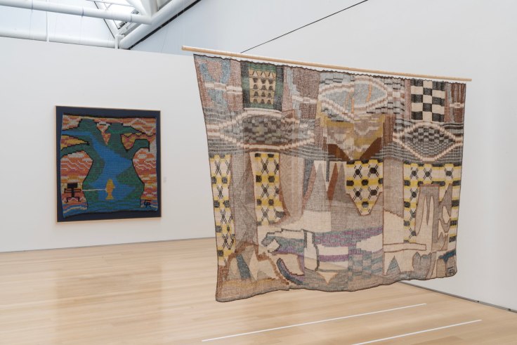 Installation view, Claudia Alarcón & Silät: Everyday Anew, The Gund at Kenyon College, Kenyon, Ohio, July 10 - December 14, 2025. Photo by Luke Stettner. Courtesy of The Gund, Kenyon College.