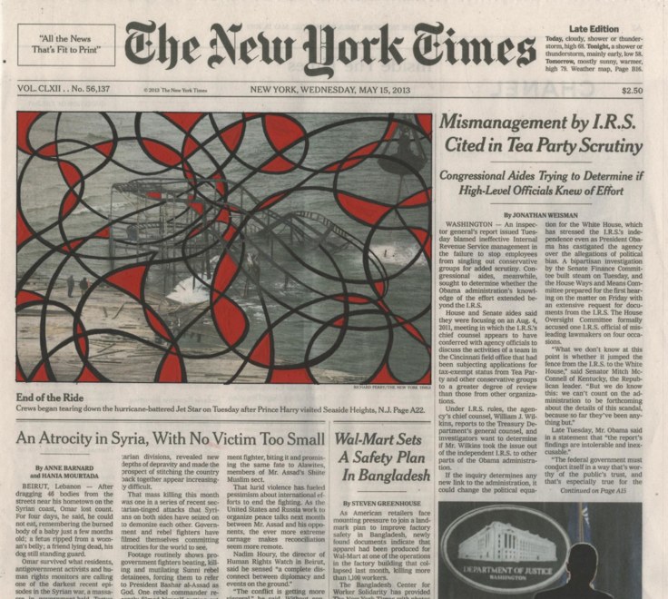 Image of FRED TOMASELLI's May 15, 2013, 2013