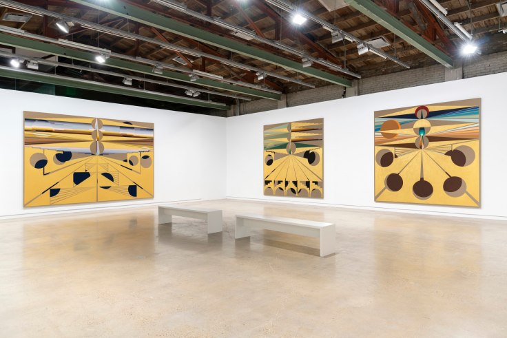 Installation view of Eamon Ore-Giron's exhibition at The Contemporary Austin, February 16 - May 23, 2022.