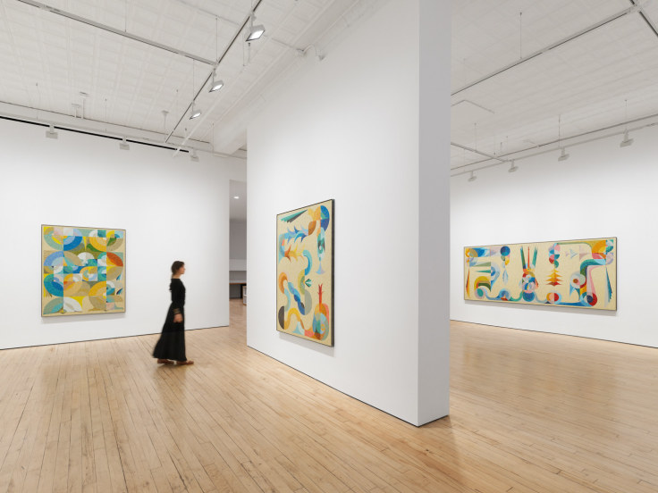 Installation view, Eamon Ore-Giron,&nbsp;Conversations with Snakes, Birds, and Stars,&nbsp;James Cohan, New York, NY, November 7 - December 20, 2025