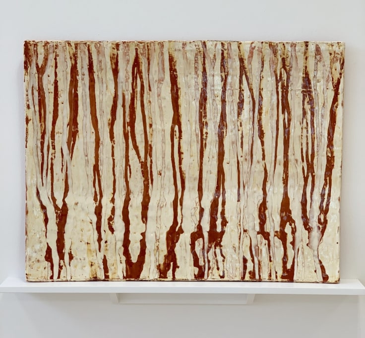 Image of MARIT TINGLEFF's Standing Tiles Series: Red and White, 2020