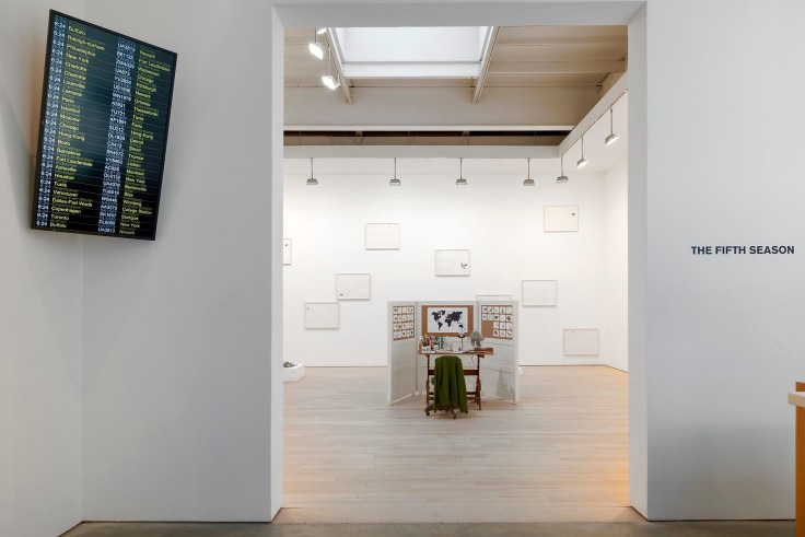 installation view of exhibition entrance