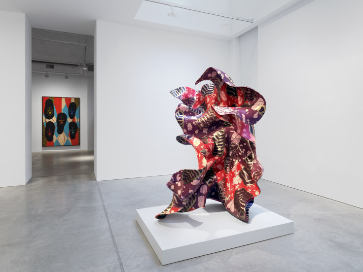 Installation view,&nbsp;Yinka Shonibare CBE: Boomerang: Returning to African Abstraction,&nbsp;James Cohan, 48 Walker Street, NY, October 26 - December 22, 2023.