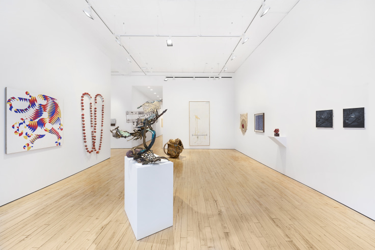 Installation view, Mother Lode: Material and Memory, James Cohan, 48 and 52 Walker St, New York, NY, June 21 - July 26, 2024