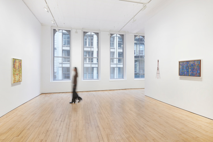 Installation view, Lee Mullican,&nbsp;The Nest Revived, James Cohan, 52 Walker Street, January 12 - February 25, 2023