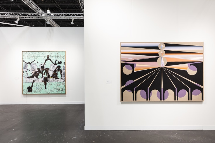 Installation view, James Cohan at The Armory Show, Booth 203, Javits Center, New York, NY, September 7-10, 2023. Photo by Silvia Ros.