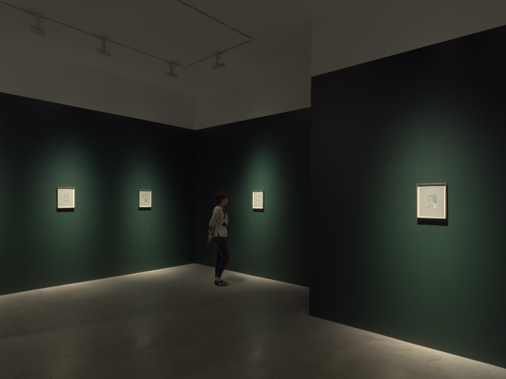 Installation view, Jesse Mockrin, Women grieving, James Cohan, 48 Walker Street, NY, September 8 - 16, 2023