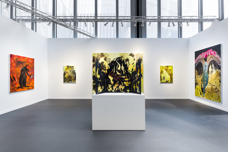 Installation View, James Cohan at Frieze New York, Booth B5, The Shed, New York, NY May 17&ndash;21