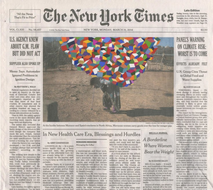 Image of FRED TOMASELLI's Mar. 31, 2014, 2014