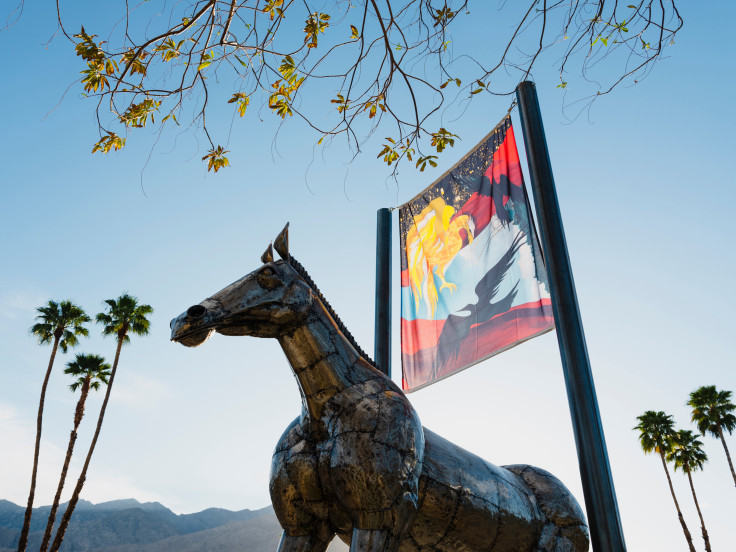Installation view, Christopher Myers,&nbsp;The Art of Taming Horses, 2021, Desert X, Palm Springs, CA, March 12 - July 6, 2021