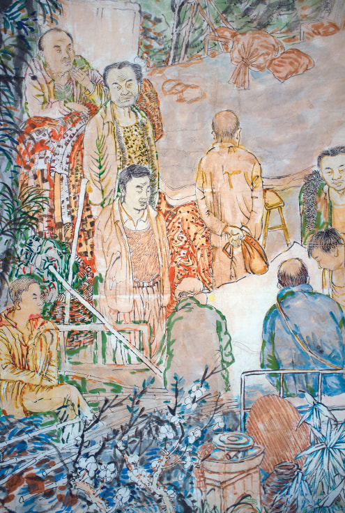 Detail of YUN-FEI JI's Eight Neighbors, 2017-2018
