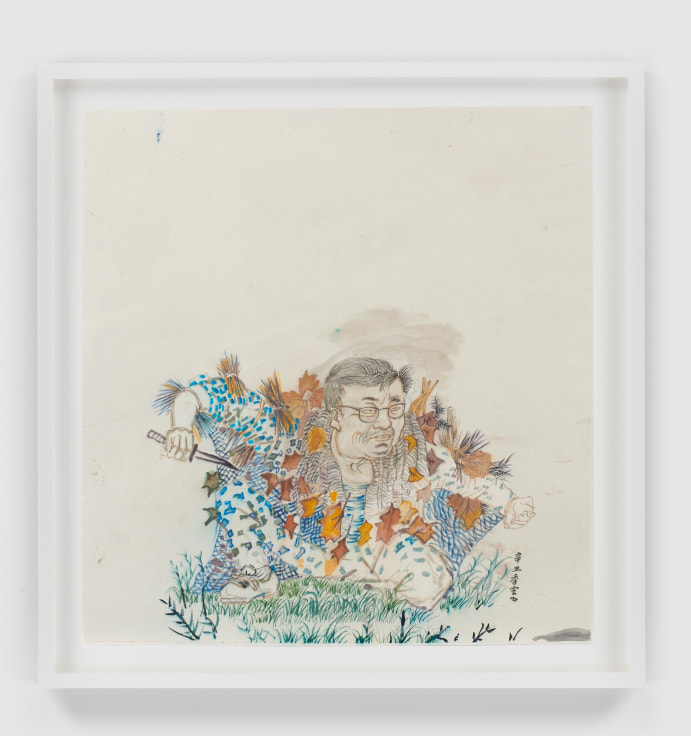 YUN-FEI JI The camouflaged man with a dagger, 2021