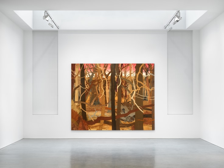 large artwork depicting a dead forest