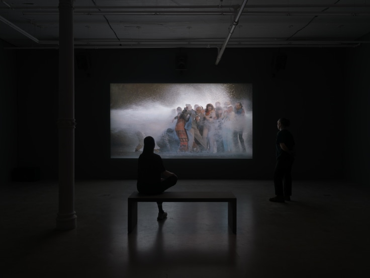 Installation&nbsp;view, Bill Viola,&nbsp;The Raft,&nbsp;James Cohan, 291 Grand Street, New York, NY, November 9 - December 21, 2024.