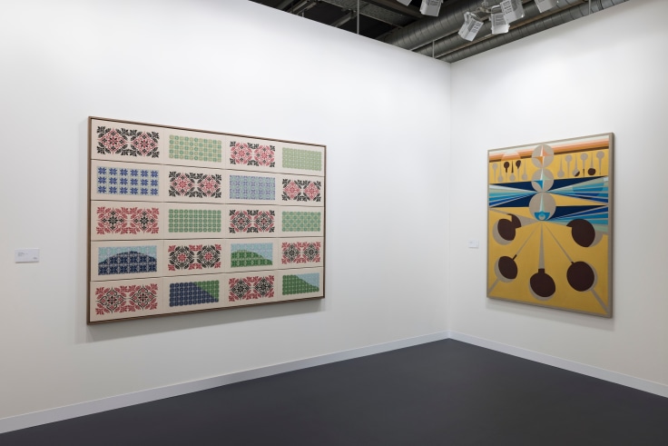 Installation view, James Cohan at Art Basel, Booth A11, Basel, Switzerland, June 15-18, 2023