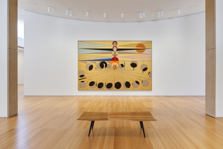 Installation view of Eamon Ore-Giron's exhibition at the Anderson Collection, Stanford University, in Stanford, CA, September 23 - February 20, 2022.