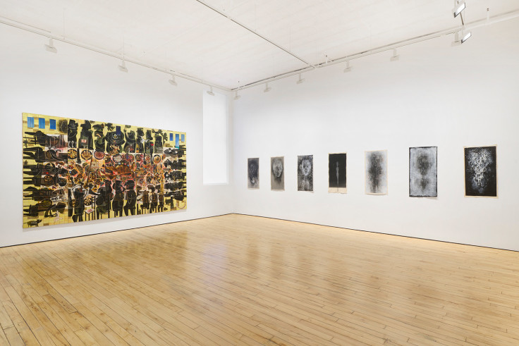 Installation View, Si Lewen, curated by Art Spiegelman, James Cohan, 52 Walker Street, New York, March 28 - April 27, 2024.