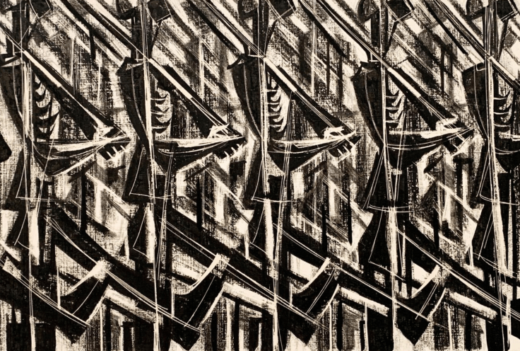 SI LEWEN, Untitled drawing from The Parade, c. 1950