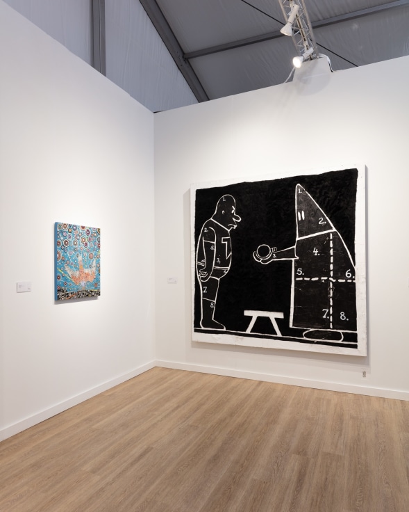 Installation view, James Cohan at Frieze Los Angeles, Booth E1, Los Angeles, CA, February 17 - 20, 2022