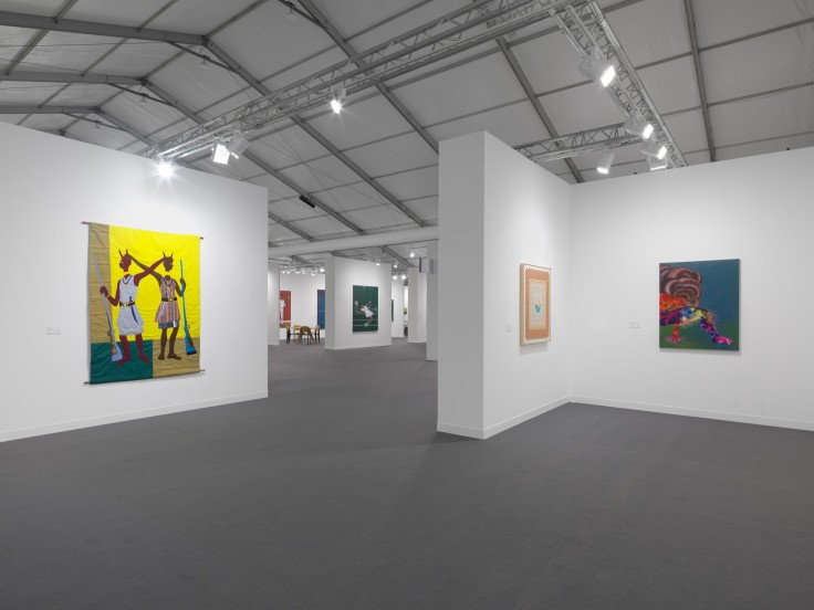 Installation view, James Cohan at Frieze London, London, United Kingdom, October 13-17, 2021