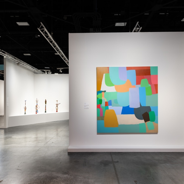 Installation view, James Cohan at Art Basel Miami Beach, Booth G22, Miami, FL, December 4-8, 2024