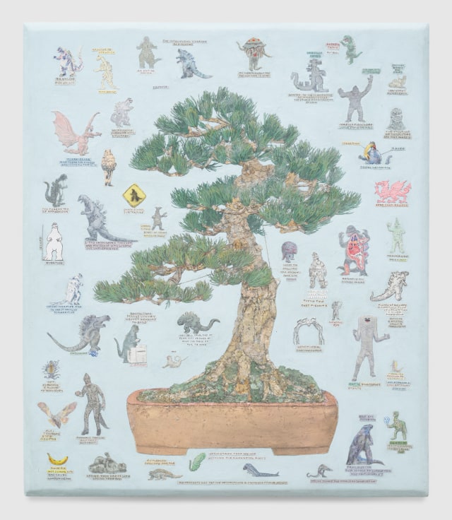 SIMON EVANS AND SARAH LANNAN, Up the Otaku Tree We Are Watching the Kaiju Going Places, 2025