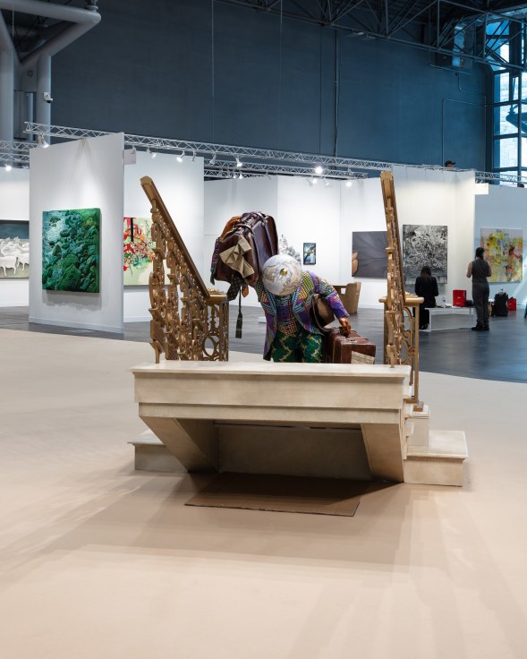 Installation view, Yinka Shonibare CBE at Platform, The Armory Show, James Cohan, 2023. Photo by Silvia Ros.