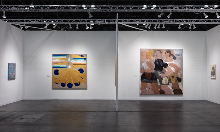 Installation view, James Cohan at The Armory Show, New York, NY, September 9-12, 2021