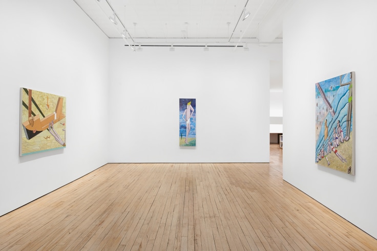 Installation view, Mernet Larsen, Thinking About C&eacute;zanne, James Cohan, 52 Walker Street, New York, NY, February 15 - March 16, 2024.