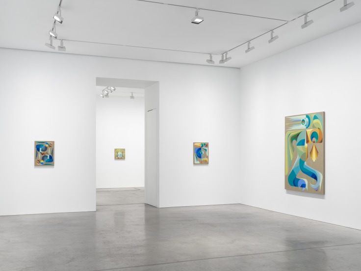 Installation view, Eamon Ore-Giron,&nbsp;Conversations with Snakes, Birds, and Stars,&nbsp;James Cohan, New York, NY, November 7 - December 20, 2025