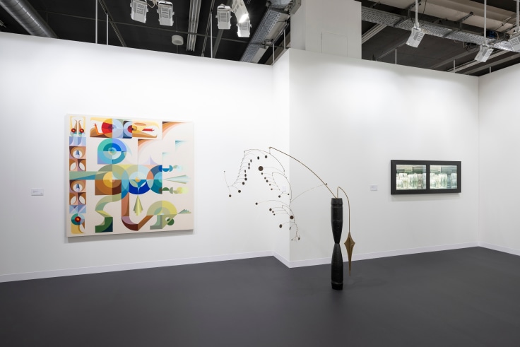Installation View, James Cohan at Art Basel, Booth A10, Basel, Switzerland, June 13-16, 2024. Photo by Sjanca Oppliger.
