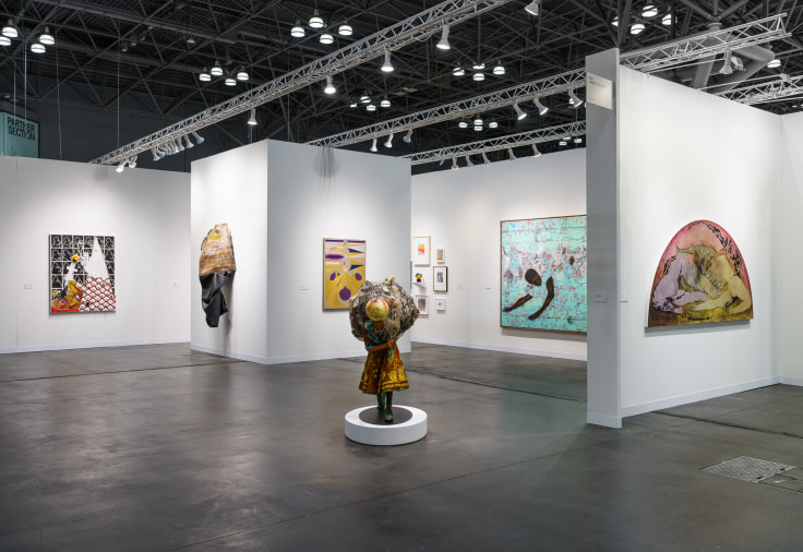 Installation view, James Cohan at The Armory Show, Booth 224, Javits Center, New York, NY, September 5-8, 2024. Photo by Silvia Ros.