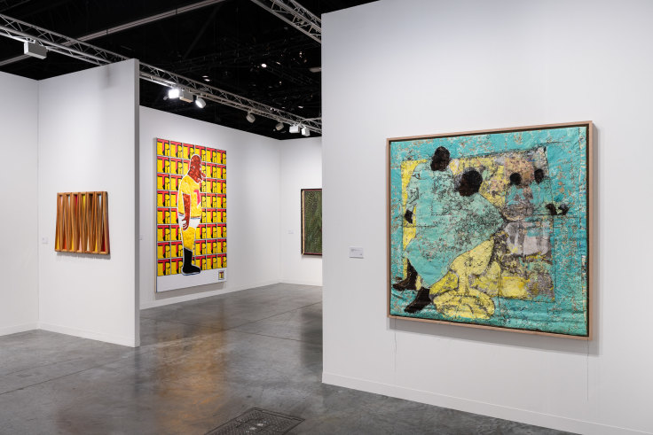 Installation view, James Cohan at Art Basel Miami Beach, Booth G22, Miami, FL, December 4-8, 2024