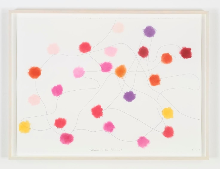 Image of SPENCER FINCH's Following a bee (Zinnias), 2016