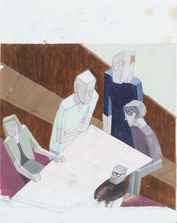 Image of MERNET LARSEN's Study for Reunion, 2012