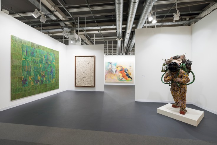 Installation view, A11 Booth, Art Basel 2023, James Cohan Gallery, Basel, Switzerland.
