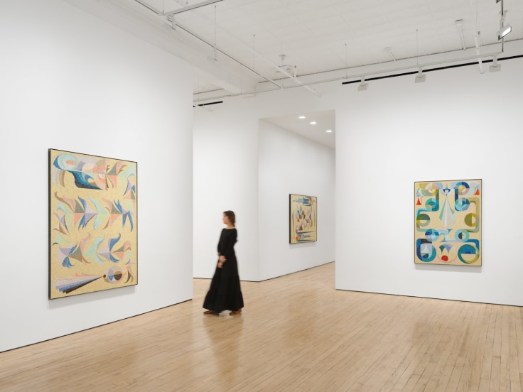 Installation view, Eamon Ore-Giron,&nbsp;Conversations with Snakes, Birds, and Stars,&nbsp;James Cohan, New York, NY, November 7 - December 20, 2025