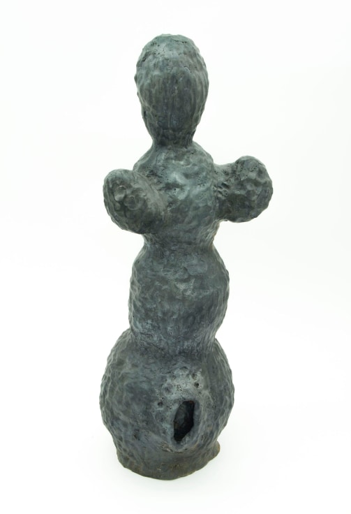 , KIRK MANGUS,&nbsp;Bronze Femme IV, 1986, Stoneware and bronze glaze, 38 x 15 x 12 in.&nbsp;