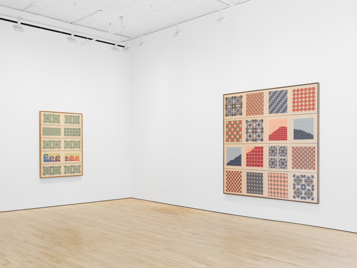 Installation View, Jordan Nassar, A Mountain Looms, James Cohan, 52 Walker Street, April 7 - May 10, 2023