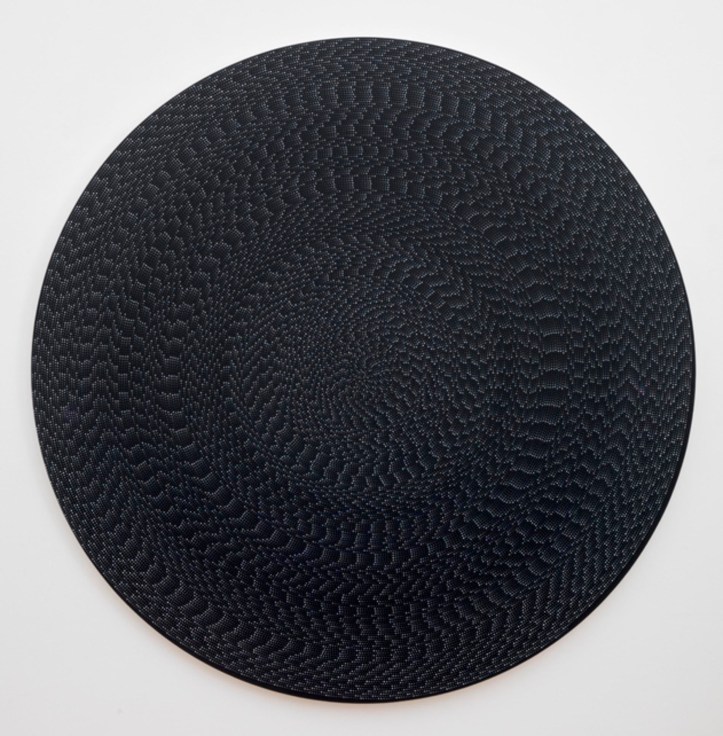 , MICHELLE GRABNER, Untitled, 2013 Flashe on canvas Diameter: 80 in.