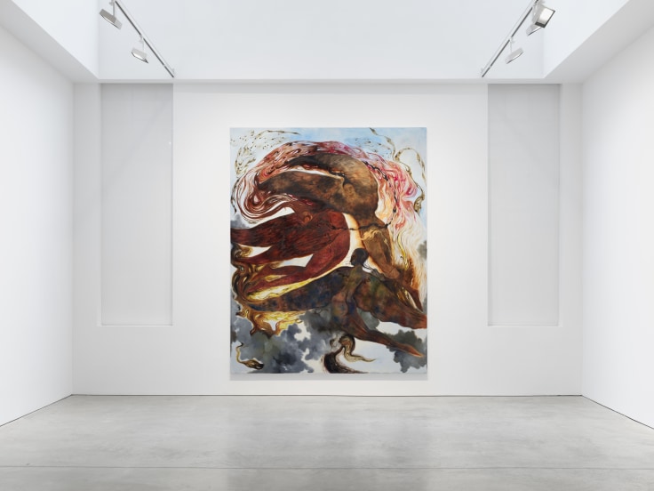 Installation view, Naudline Pierre, The Mythic Age,&nbsp;James Cohan, 48 Walker Street, New York, NY, September 6 - October 19, 2024.