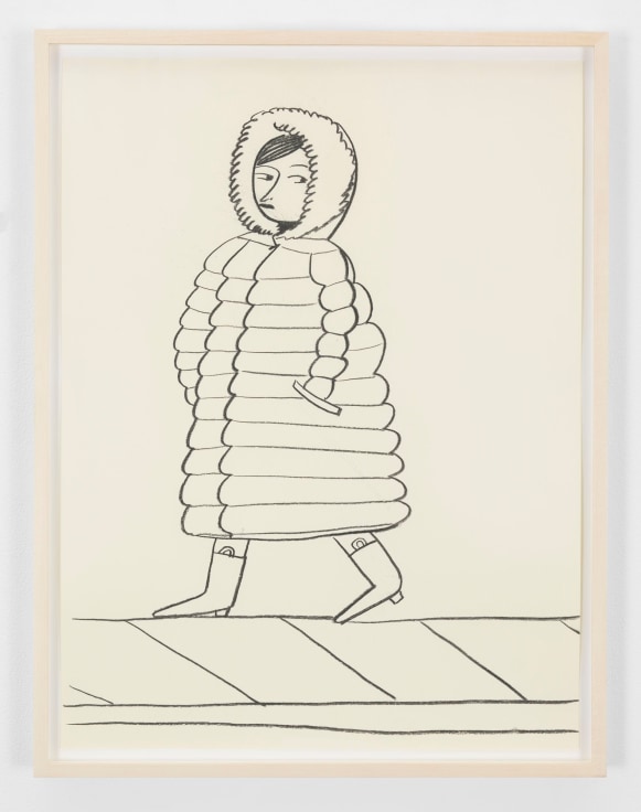 GRACE WEAVER woman in a puffer coat, 2018