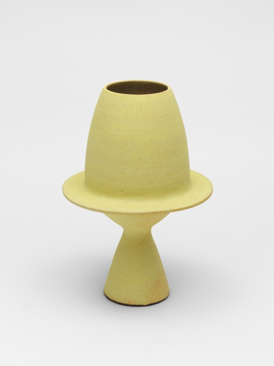 WAYNE NGAN, Light Yellow Sculptural Vase, 2017