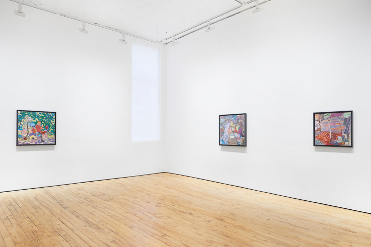 Installation view, Yun-Fei Ji, The Sunflower Turned Its Back, James Cohan, 52 Walker Street, November 17, 2022 - January 7, 2023