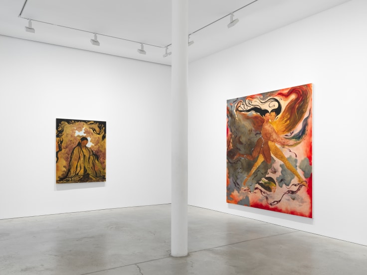 Installation view, Naudline Pierre, The Mythic Age,&nbsp;James Cohan, 48 Walker Street, New York, NY, September 6 - October 19, 2024.