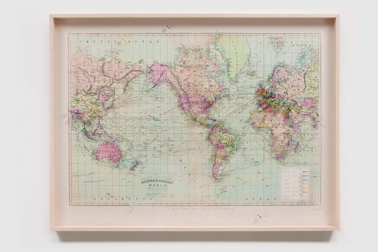 Image of SPENCER FINCH's In lands I never saw (places in E. D. poems), 2018