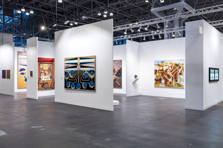 Installation view, Booth 206, The Armory Show, Javits Center, New York, September 9 - 11, 2022.