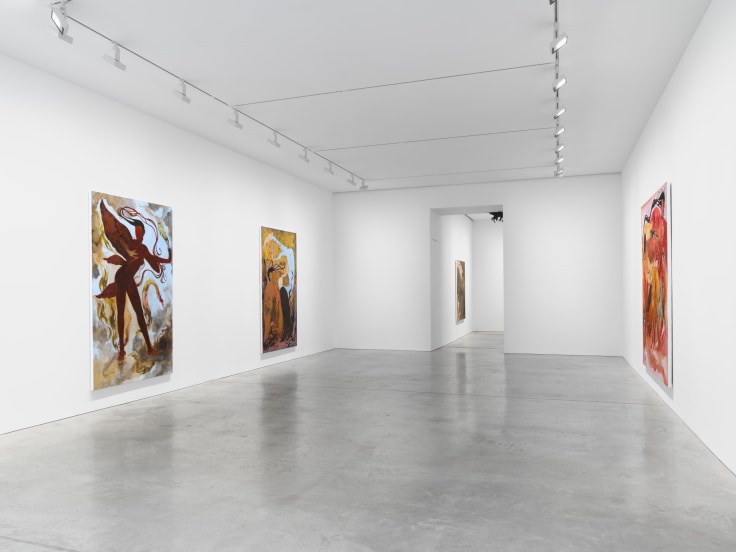 Installation view, Naudline Pierre, The Mythic Age,&nbsp;James Cohan, 48 Walker Street, New York, NY, September 6 - October 19, 2024.